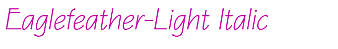 Eaglefeather-Light Italic